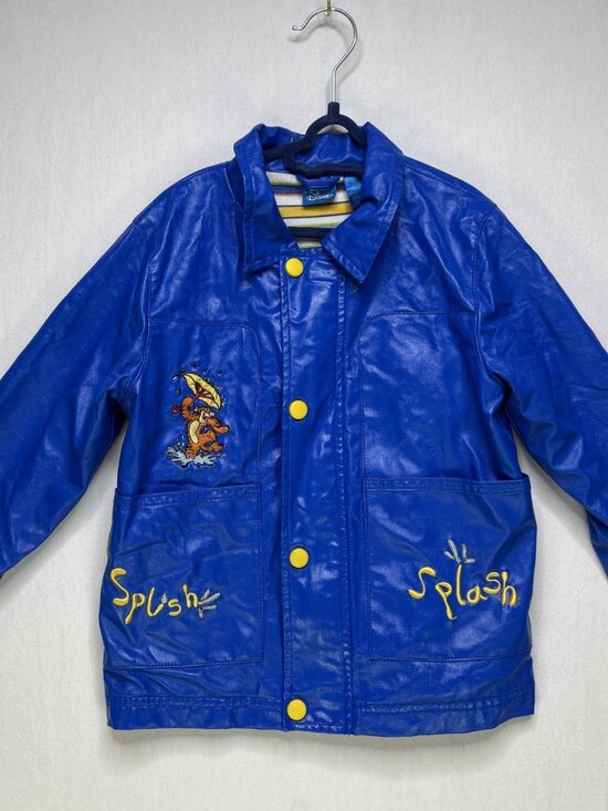 Vintage Tigger Raincoat Toddler Size 3x Blue World Of Disney - Picture 1 of 13